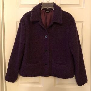 Wool jacket by Eileen Fisher, size med.